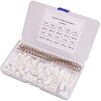 GTIWUNG 480Pcs JST-XH Conector Kit con 2-54mm JST-PH 2-3 - 4-5 - 6 Pin Macho y Hembra JST Conector Cable Enchufe…